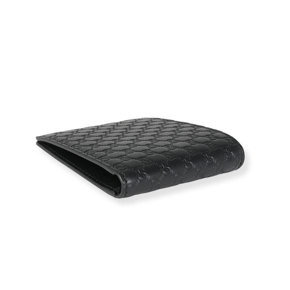 Gucci Black MicroGuccissima Leather Bi-Fold Signature Wallet - Picture 4 of 6